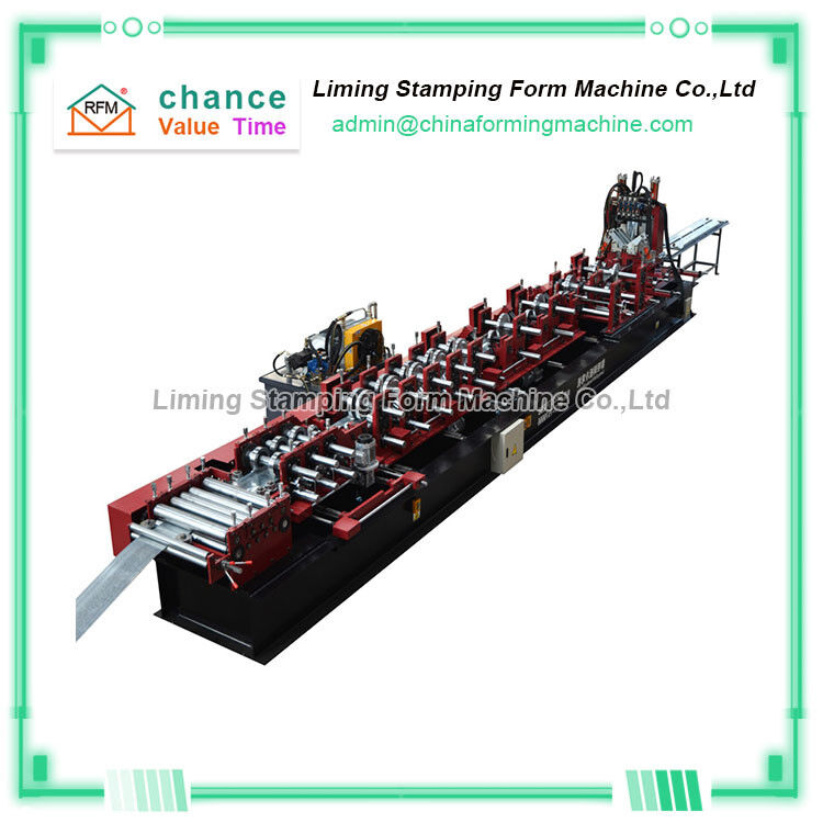 18 Stands Purlin Roll Forming Machine 60 Seconds Quick Change