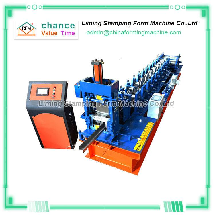 Bearing Steel Purlin Roll Forming Machine Hydraulic Cutting