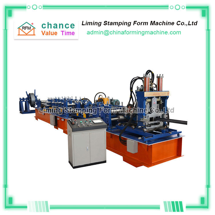Galvanized Steel C U Z Purlin Roll Forming Machine Quick Change