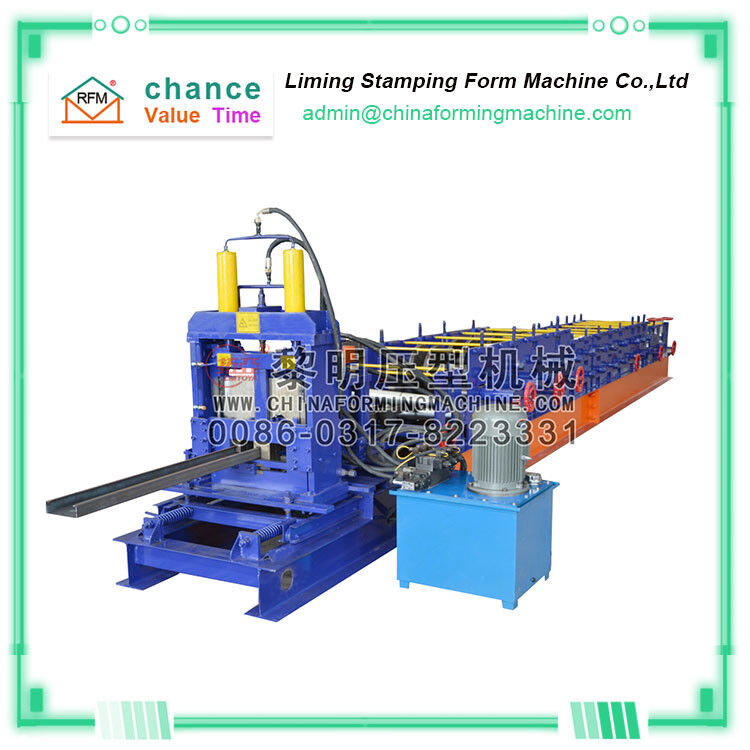 22kw CZ80 Purlin Roll Forming Machine 300H Steel Frame