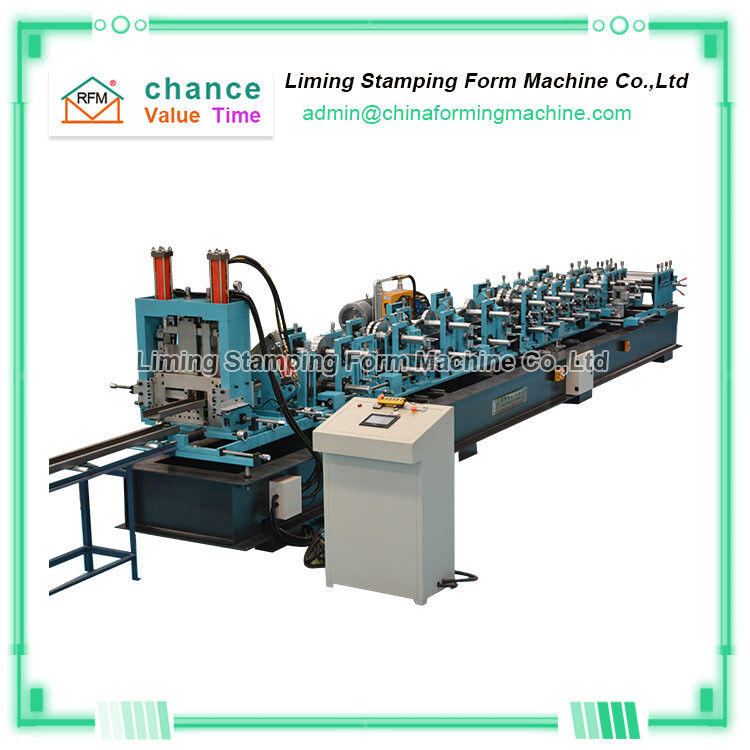CZ Section Purlin Roll Forming Machine , ISO Cold Roll Forming Machine