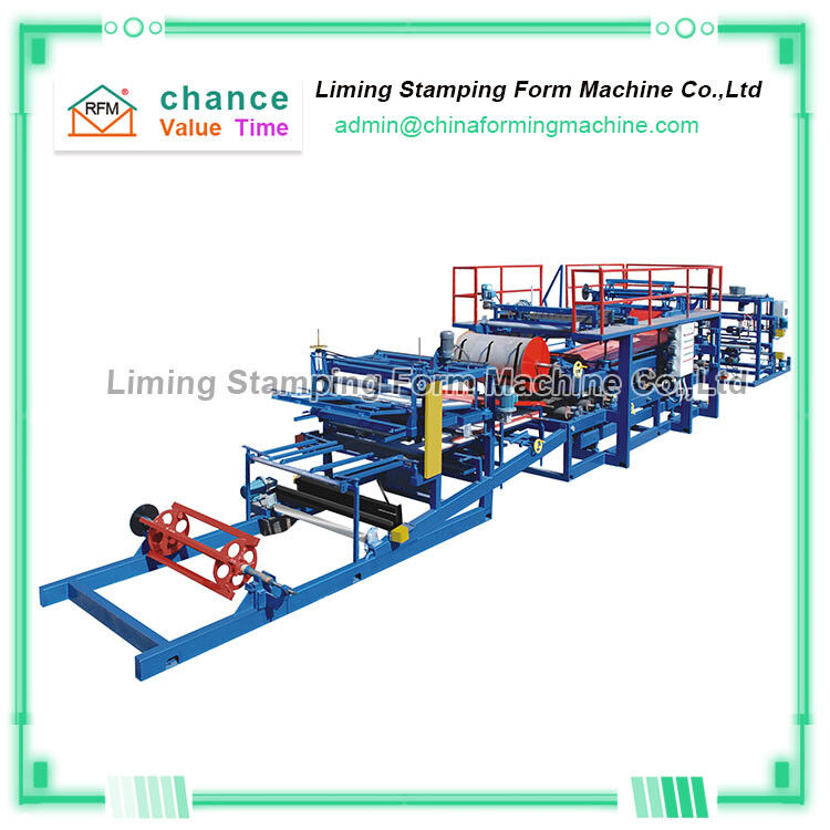 4kw Sandwich Panel Forming Machine , T0.8mm tile roll forming machine