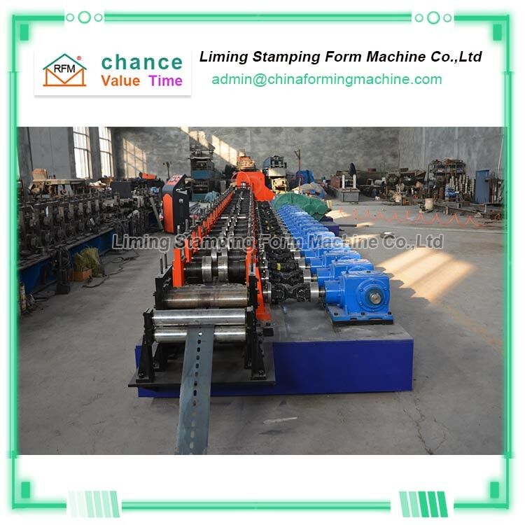 SS Solar PV Bracket Roll Forming Machine , 15kw PV Mounting Roll Former