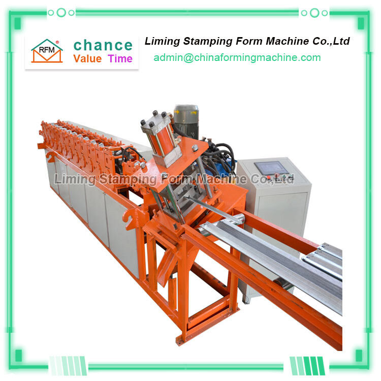 steel GI Upright Roll Forming Machine For Supermarket Shelf