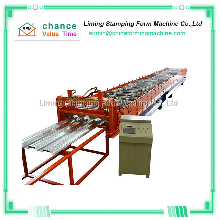1020 Deck Floor Roll Forming Machine 12m/min Large Steel Structure