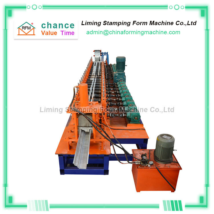 Metal Roof Gutter Roll Forming Machine 4KW 380V 50HZ Hydyaulic Cutting