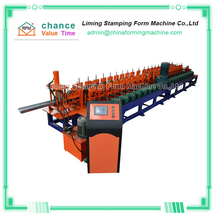 Steel Round Gutter Machine , 18 Steps Rain Gutter Roll Forming Machine