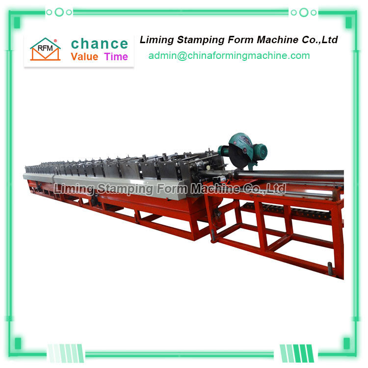 Steel Roofing Water Gutter Roll Forming Machine H450 Frame