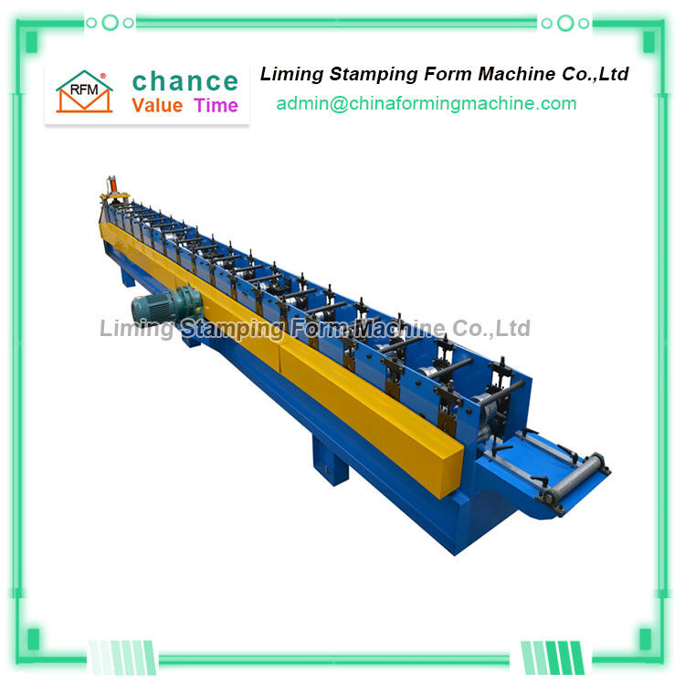 13 rows Gutter Forming Machine , 20m/min Gutter Making Equipment