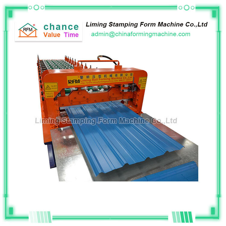 PPGL Roofing Sheet Roll Forming Machine , 55kw Iron Sheet Making Machine