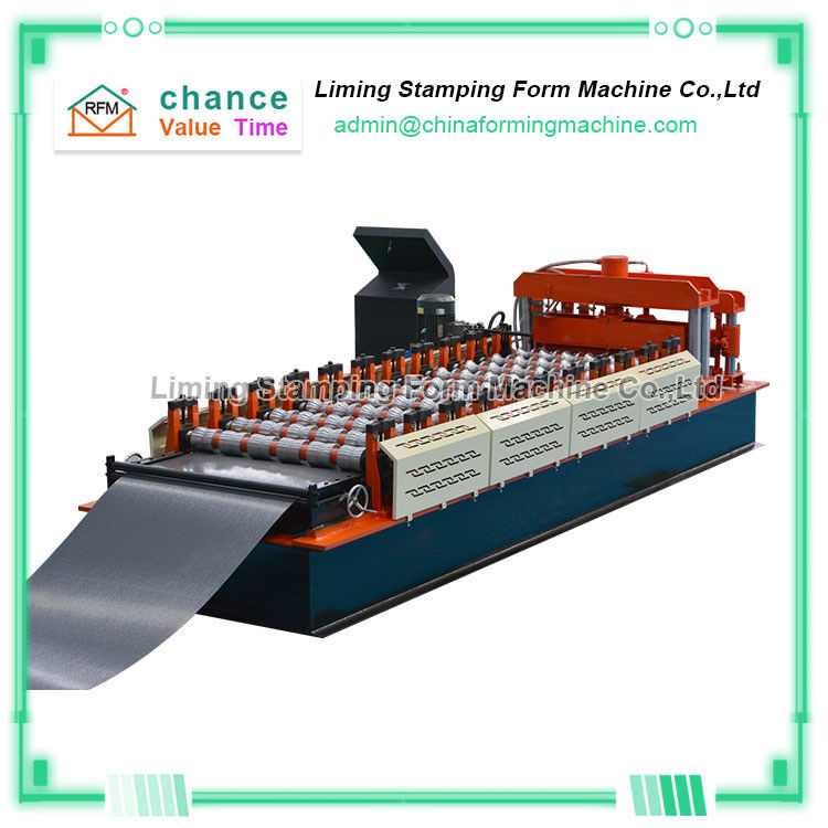 Aluminum T0.8mm Roofing Sheet Roll Forming Machine 25m/min