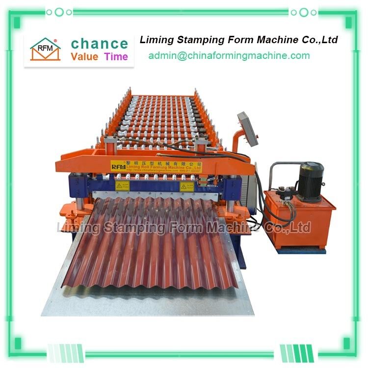 Corrugated Cr 12 Roofing Sheet Roll Forming Machine 4kw