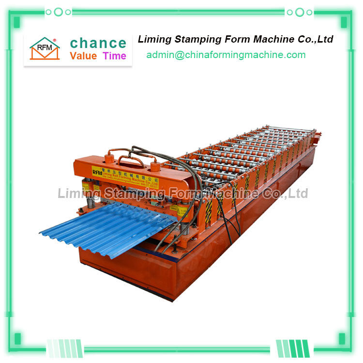 11kw Wall Panel Roll Forming Machine , 440v Roofing Sheet Profile Machine