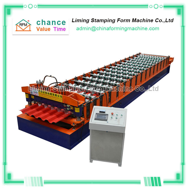 Aluminum Roof Panel Roll Forming Machine 16 Stations