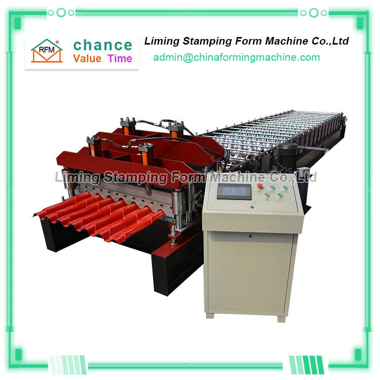 7.5kw Roof Tile Manufacturing Machine , 5t Steel Profile Roll Forming Machine