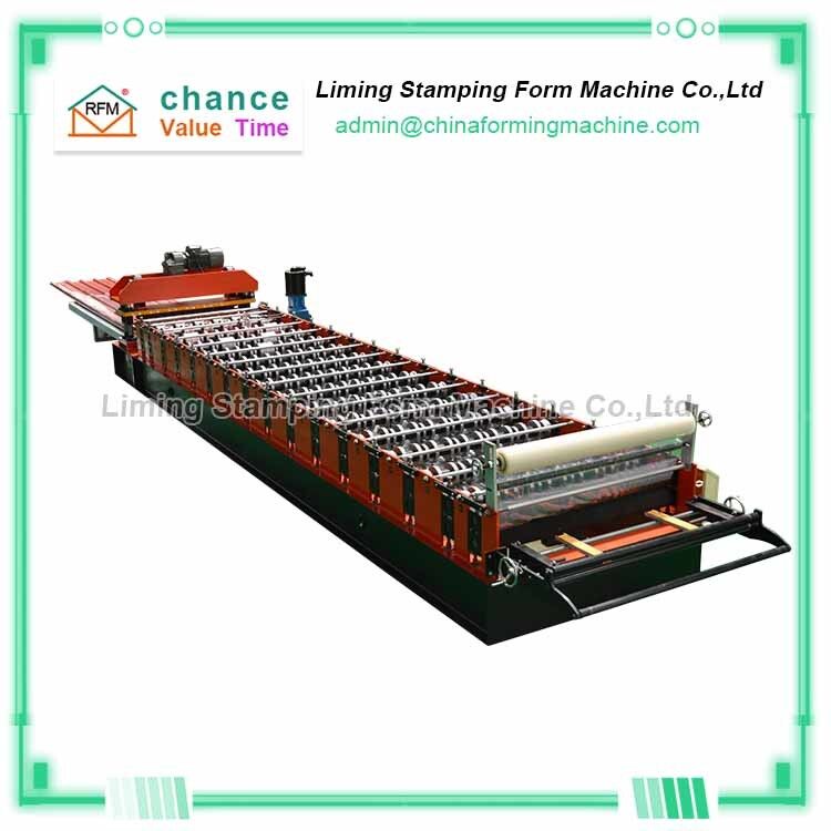Decoration 1250mm 0.8mm Roofing Sheet Roll Forming Machine
