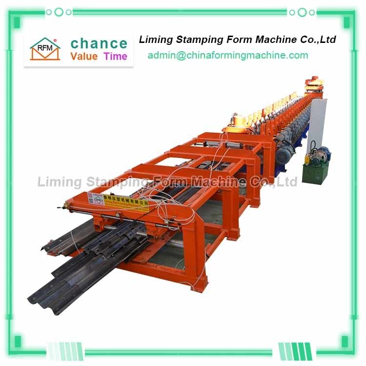 Three Wave 30m/Min Speed Highway Guardrail Roll Forming Machine