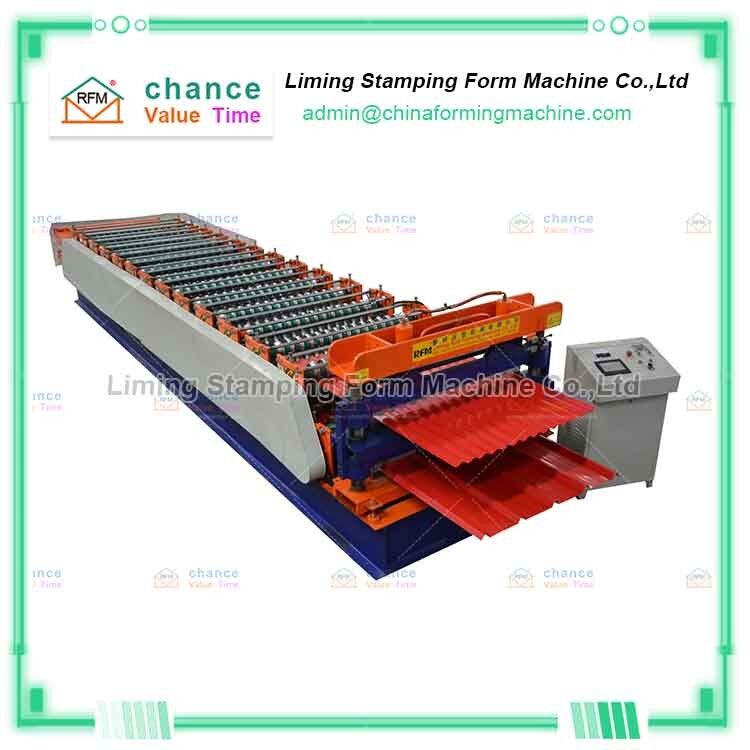 Fully Automatic Roof Slab 0.3mm Double Layer Roll Forming Machine