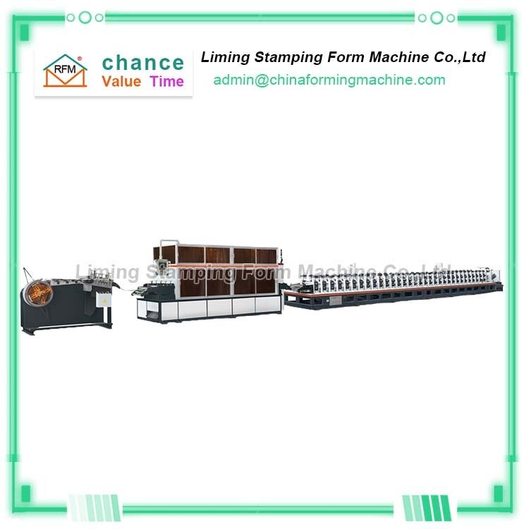 Precise 7 Inch Touch Screen Steel Door Frame Making Machine Plc