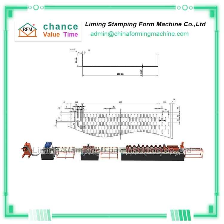 Delta Electric Control Cable Tray Roll Forming Machine 380v 60hz