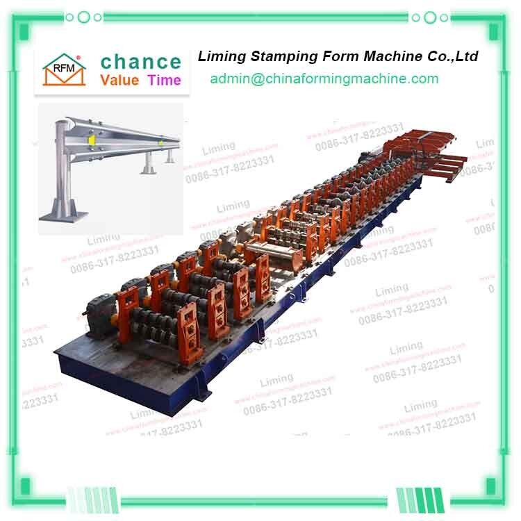 20 Station 1.5mm Highway Guardrail Roll Forming Machine Liming