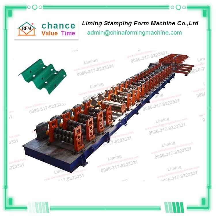 1mm 20m/Min 16 Row Guardrail Roll Forming Machine Automatic