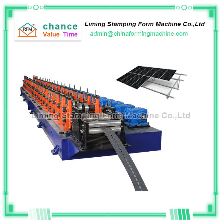 30mm Casting Medium Plate 25m/Min Steel Roll Formers Photovoltaic Bracket Machine