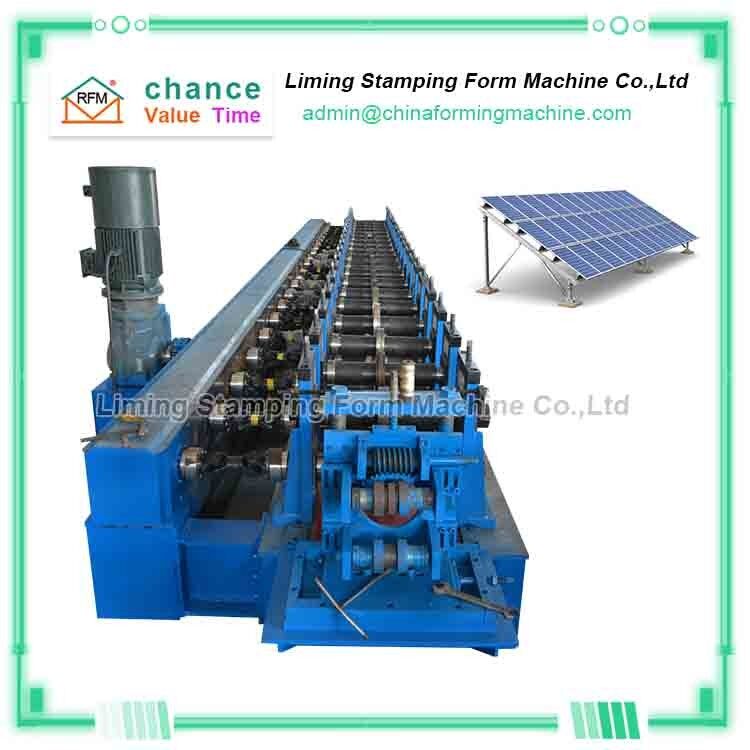 60m/Min Solar Mounting Rollformers Machine Rotary Punching