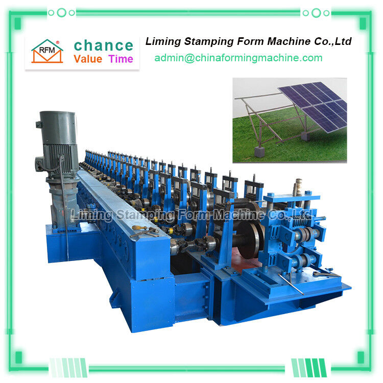 Solar Photovoltaic Bracket Steel Forming Machine Feeding 200 Thickness 1.5-2.5mm