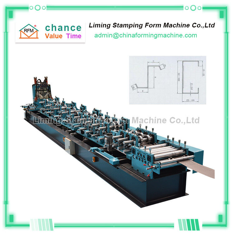 Gr12 Roller Kun Automatic C Purlin Roll Forming Machine For Roof Decoration