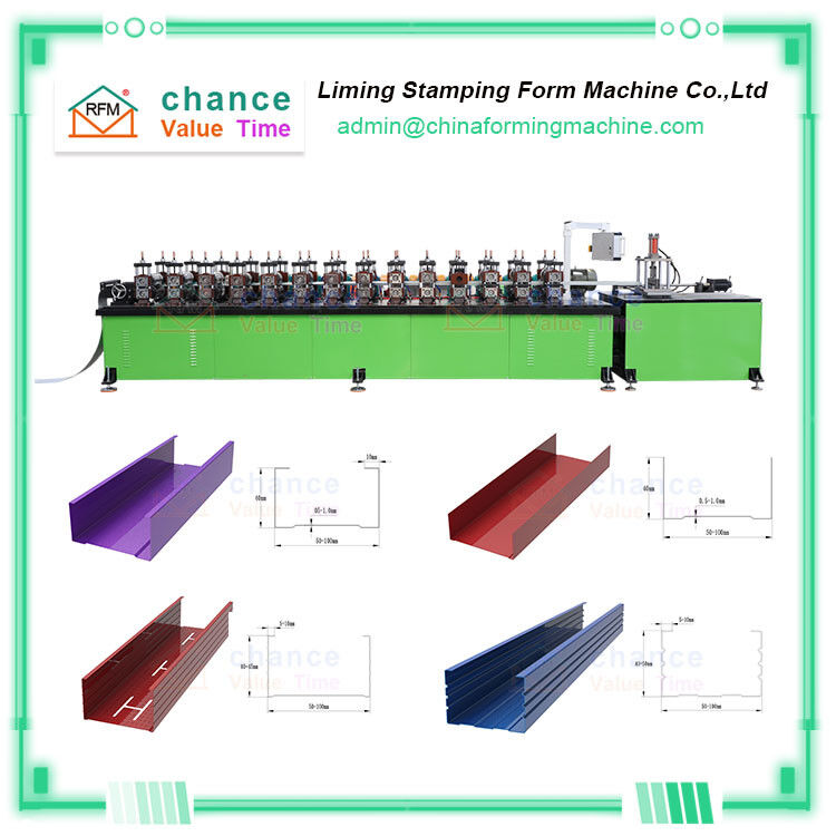 The Production Speed Of Hydraulic Cutting V-Angle Forming Machine In Building Materials Market Is 50m / Min