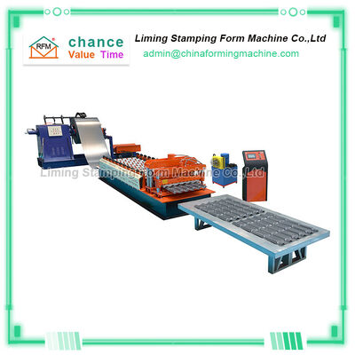 400kg/H Roof Panel Roll Forming Machine , Roof Tile Making Machine Double Screw