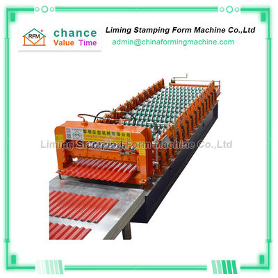 Color Steel Roofing Sheet Roll Forming Machine 8m/min
